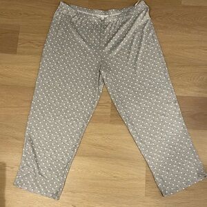 Charter Club Gray Polka Dot Pajama Pants